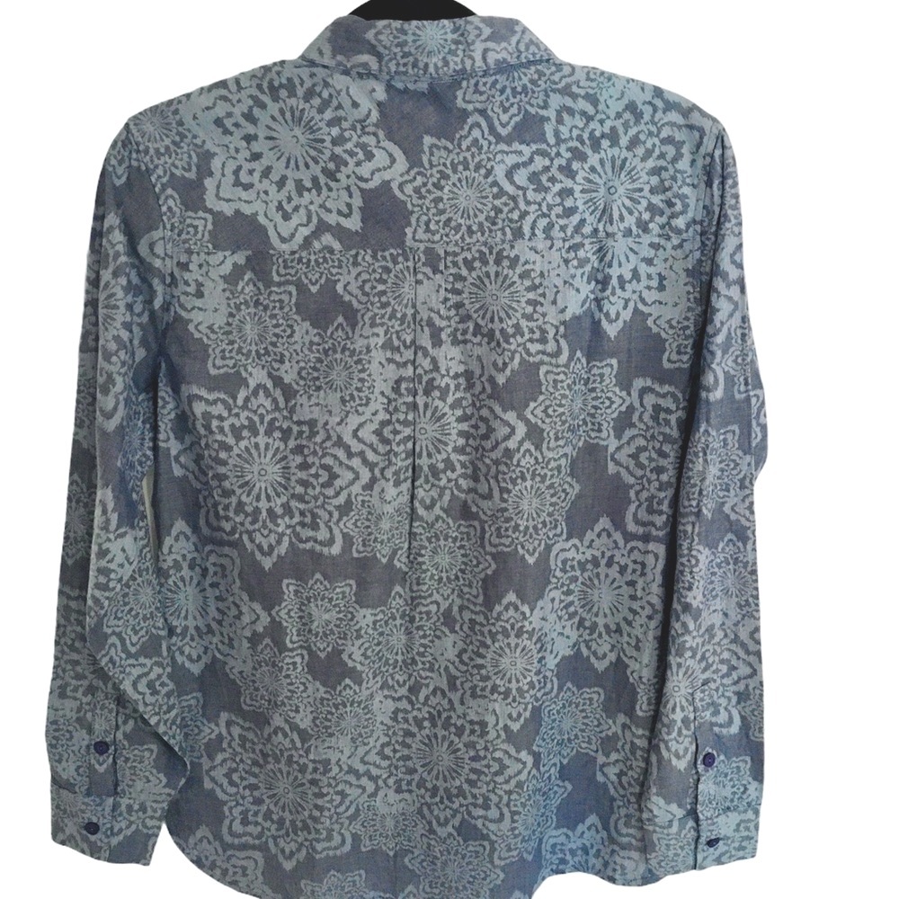 Life is Good Good Vibes Mandala All Over Button Up Shirt NWT | S - Picture 3 of 6